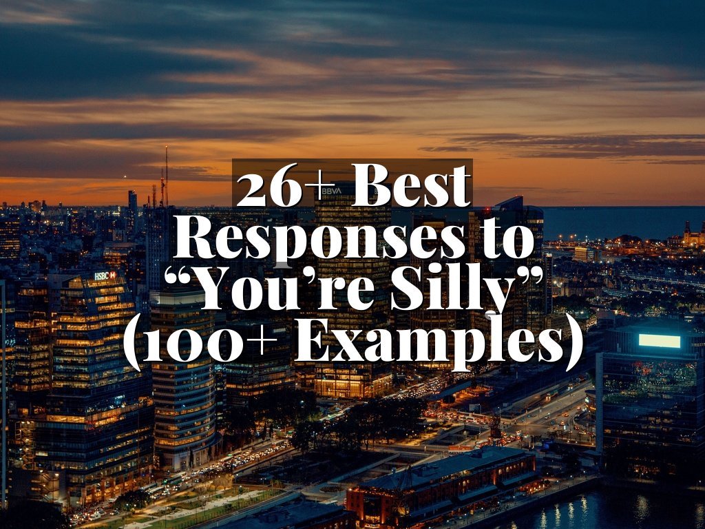 26+ Best Responses to “You’re Silly” (100+ Examples)