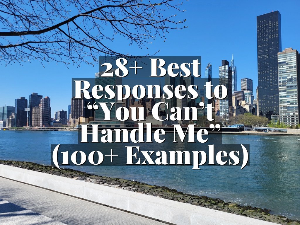 28+ Best Responses to “You Can’t Handle Me” (100+ Examples)