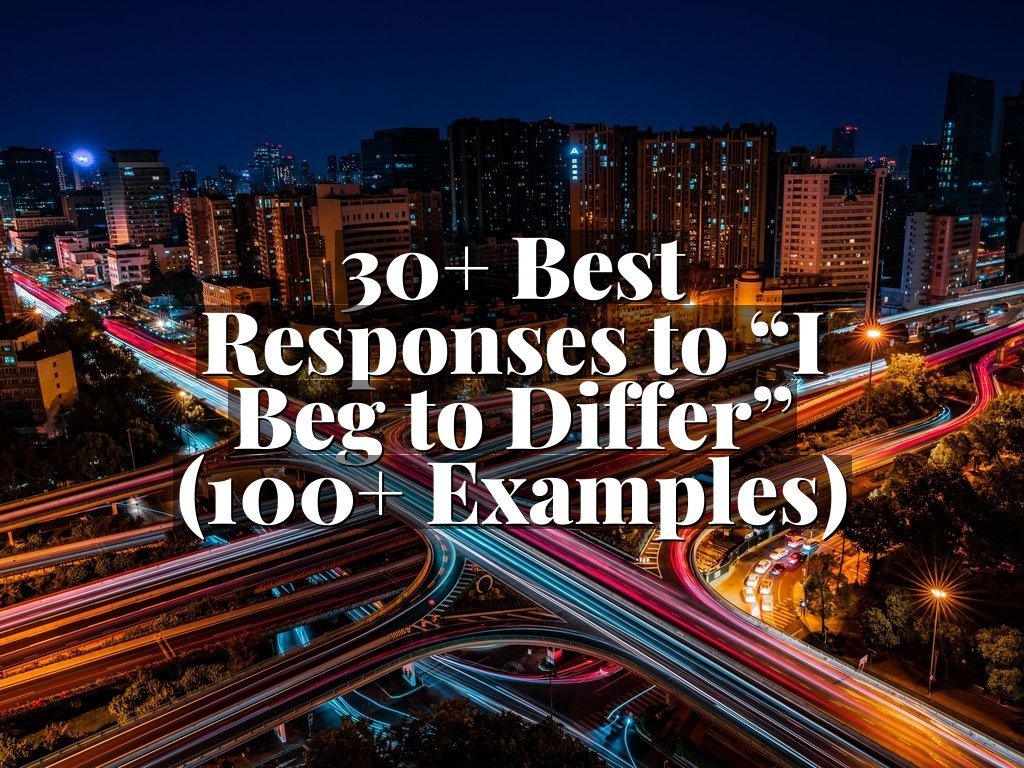 30+ Best Responses to “I Beg to Differ” (100+ Examples)